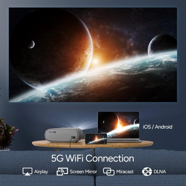 ویدیوپروژکتور وایفای دار مارکWEWATCH مدل V50 - تصویر 4