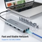 هاب 12پورت تایپ سی  100وات PD برندAYCLIF - تصویر 7