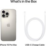 گوشی موبایل ایفون مدل iPhone 16 Pro max (Not Active) | حافظه 256 گیگابایت ZAA {دست دوم } 12ماه گارانتی
