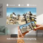 ویدیوپروژکتور وایفا وبلوتوث دار برند WEWATEH مدلV10 Pro - تصویر 5