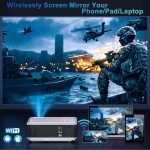 ویدئو پروژکتور WiFi و بلوتوث دار باکیفیت مارک TOPTROمدل TR82 - تصویر 3