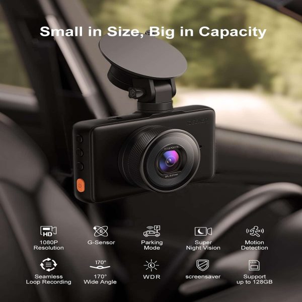دوربین ثبت وقایع دید در شب 1080P خودرو مارک iZEEKER مدل GD100 - Image 2