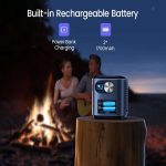 مینی پروژکتور جیبی اندروید وایفا بلوتوث دار مارک WiMiUS مدل Q2 Pro - تصویر 3