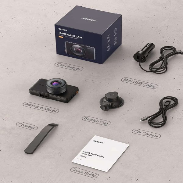 دوربین ثبت وقایع دید در شب 1080P خودرو مارک iZEEKER مدل GD100 - Image 8