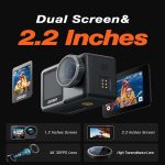 دوربین اکشن ورزشی 4K ضداب وایفا دار مارک iZEEKER مدل iA400 - تصویر 8