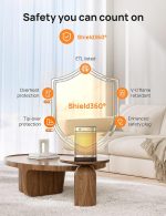 بخاری برقی 1500 واتی رومیزی با سنسور حرکت برند Dreo - تصویر 5