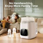 دستگاه شستشو، استریل و خشک‌کن شیشه شیر Momcozy KleanPal Pro – تمیزکننده همه‌کاره لوازم کودک  نمایشگاهی - تصویر 3