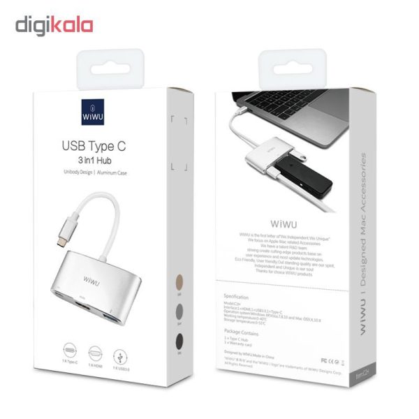 هاب 3 پورت USB-C ویوو مدل C2H