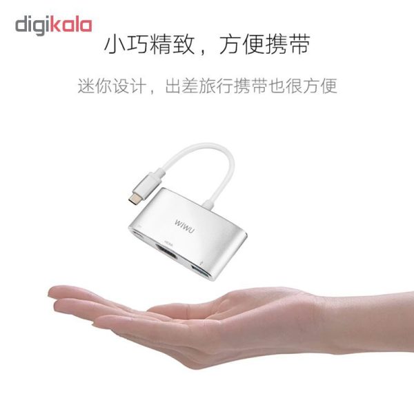 هاب 3 پورت USB-C ویوو مدل C2H