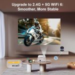 مینی ویدئو پروژکتور برند Jimveo مدل E18 با فوکوس خودکار و قابل حمل - Image 3