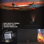 مینی ویدئو پروژکتور برند Jimveo مدل E18 با فوکوس خودکار و قابل حمل - Image 8