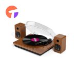 گرامافون بلوتوثی سه‌سرعته برند M514 مدل M514  و بلندگو استریو