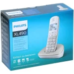 تلفن بی‌سیم فیلیپس مدل XL4901S با دکمه‌های بزرگ و نمایشگر خوانا - تصویر 3