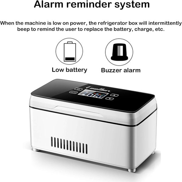 یخچال کوچک پزشکی انسولین مدل BY-500 شارژی USB جعبه خنک‌کننده قابل حمل با نمایشگر LED دما (0–18℃) - تصویر 5