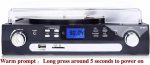 گرامافون بلوتوثی برند DIGITNOW با تبدیل وینیل به MP3 و پخش کاست، رادیو AM/FM، و ریموت - Image 6