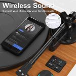 گرامافون بلوتوثی برند DIGITNOW مدل M46C-2 پخش وینیل سه‌سرعته با اسپیکر استریو داخلی و ضبط MP3 - Image 4