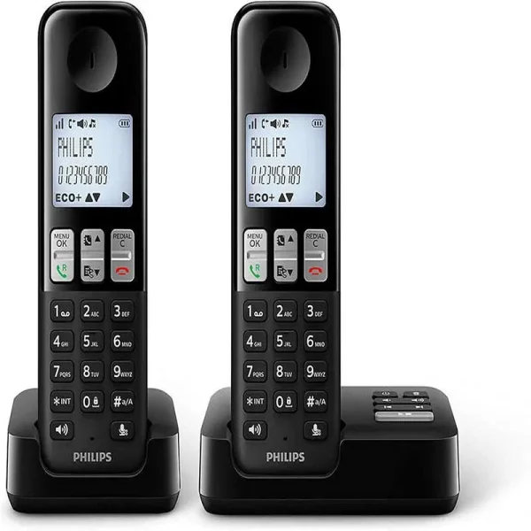 تلفن بی سیم فیلیپس مدل D2552B (دو گوشی) با منشی تلفنی فروشگاه تل تاچ - تصویر 2