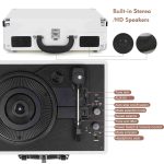 گرامافون چمدانی برند DIGITNOW مدل M422-CA پخش سه‌سرعته با اسپیکر استریو،  و RCA - Image 7