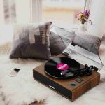 گرامافون برند DIGITNOW مدل B600بلوتوثی وینیل با اسپیکرهای استریو داخلی، تبدیل وینیل به MP3، ورودی Aux/RCA - Image 3