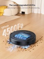جاروبرقی رباتیک برند Honiture مدل G20 Pro با مکش قدرتمند 4500Pa با قابلیت وای‌فای، اپلیکیشن - Image 2