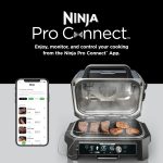 باربیکیو و اسموکر هوشمند نینجا مدل Woodfire Pro Connect XL OG951 | گریل 7 کاره بلوتوثی و ایر فرایر فضای باز {استوک} - Image 6
