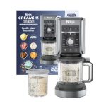 دستگاه بستنی ساز نینجا CREAMi Deluxe | 11 کاره برای تهیه دسر یخ زده، سوربه، میلک شیک، ماست و موارد دیگر | شامل 2 مخزن XL 24 اونسی قابل شستشو در ماشین ظرفشویی با درب نگهداری NC501