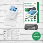 دستگاه فشار خون بازویی medisana BU 584، اندازه‌گیری دقیق فشار خون و ضربان قلب، با اپلیکیشن کاربردی برای ارزیابی و ذخیره داده‌ها، نمایشگر رنگی چراغ راهنمایی، تشخیص و هشدار آریتمی