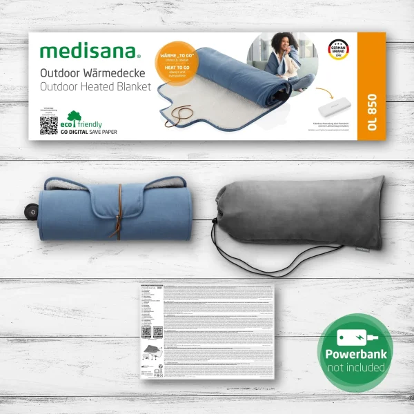 پتو گرمایشی قابل حمل مدیسانا Medisana OL 850 با روکش نرم و قابل شست‌وشو - تصویر 10
