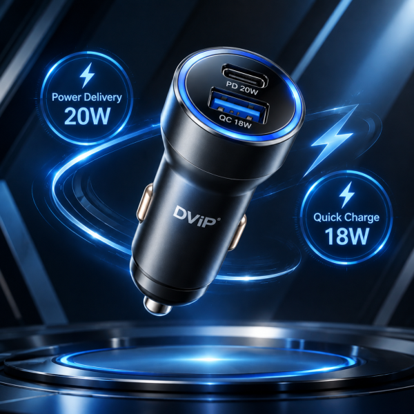 شارژر فندکی دو پورت DVIP مدل C21 با توان 38 وات - شارژ سریع و مطمئن در سفر - تصویر 3