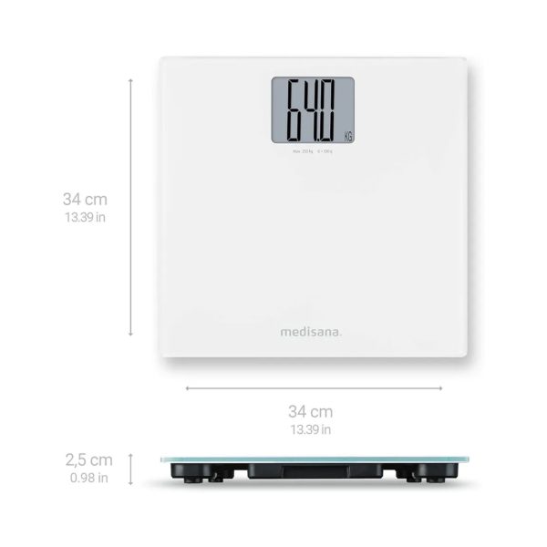 ترازو دیجیتال مدیسانا مدل Ps 470 با دقت 10 گرم – گزینه‌ای مطمئن برای اندازه‌گیری وزن شما - تصویر 2