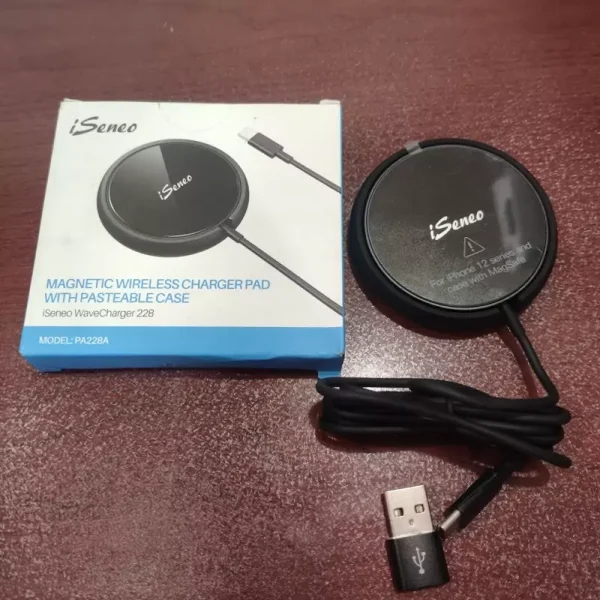 شارژر بی‌سیم مغناطیسی سنو مدل Seneo WaveCharger PA228A با توان 15 وات - تصویر 2